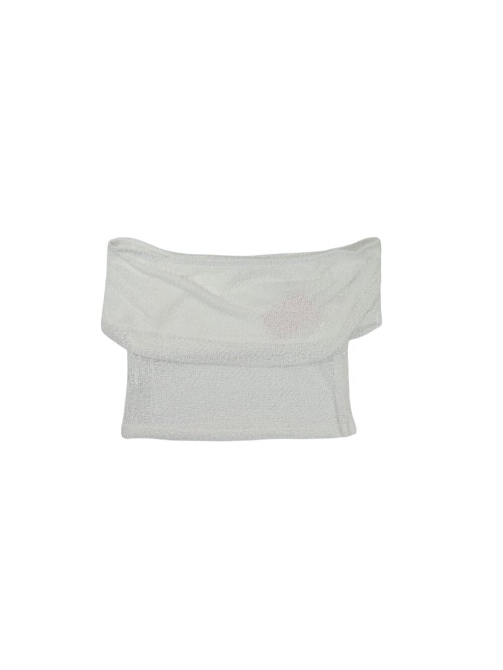 Hello Molly Sun Melt Knit Off Shoulder Top in White